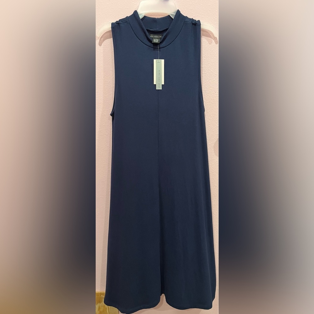 Joan vass New York dress, size large, color true blue